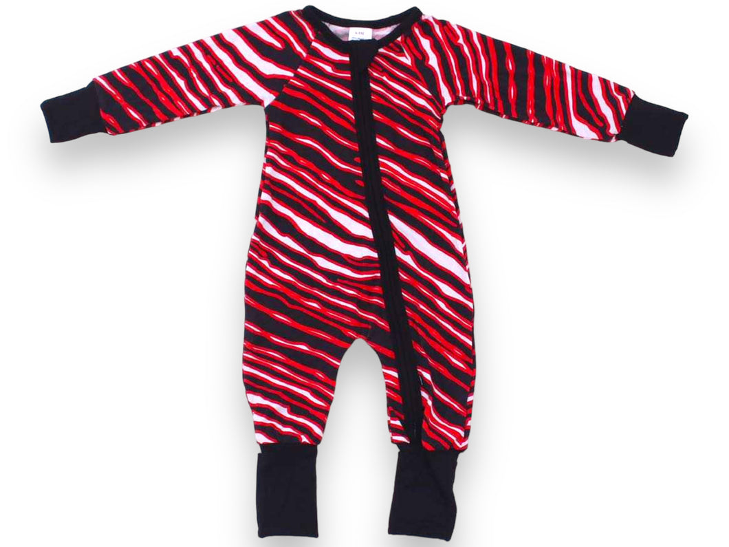 Retro Buffalo Hockey Bamboo Romper