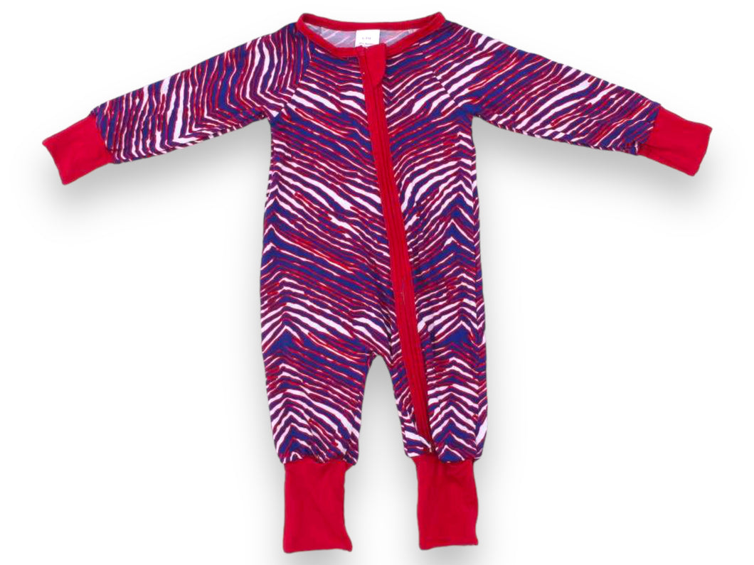 Buffalo Football Bamboo Romper